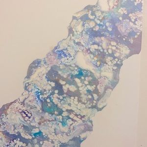 Original gorgeous art piece. It’s a paint pour one of a kind it’s 16 x 20